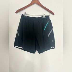 Lululemon black/gray athletic running shorts size small